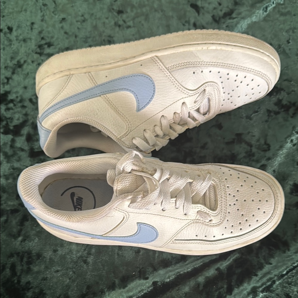 Nike Air Force 1 in White and Light Blue